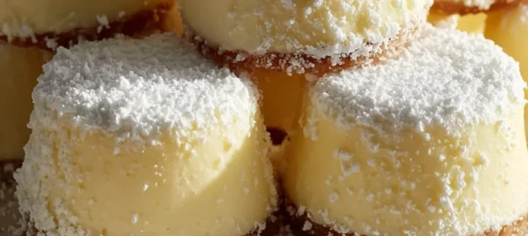 Delicious homemade cheesecake bites on a plate