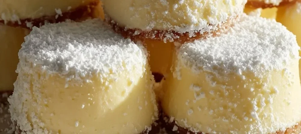 Delicious homemade cheesecake bites on a plate