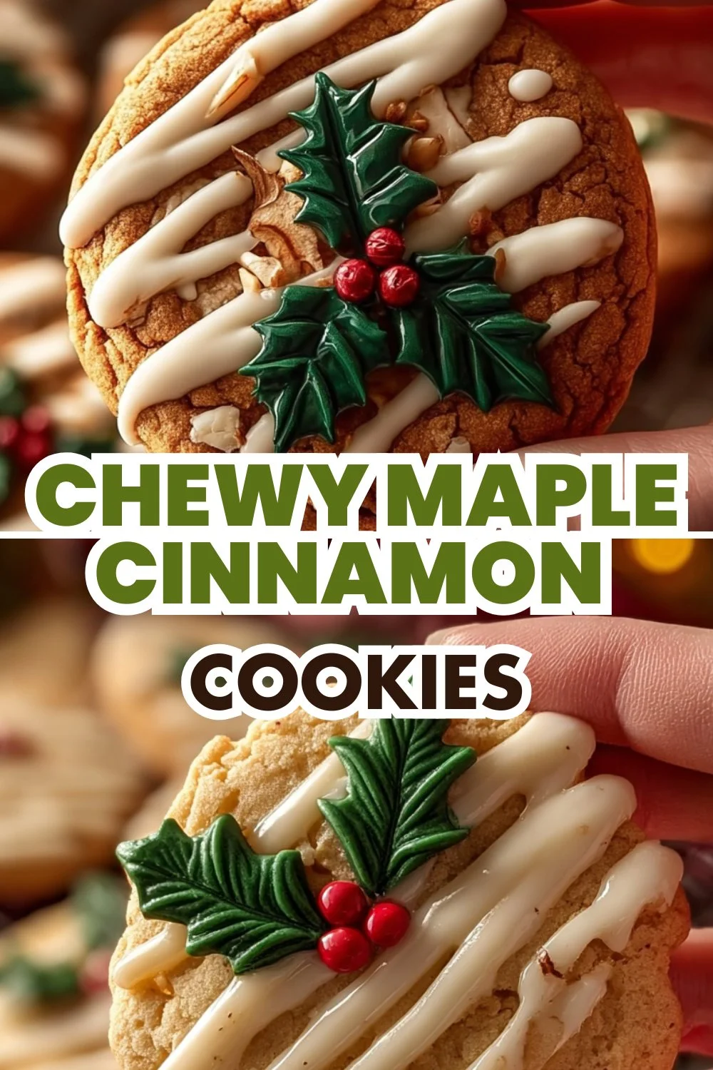 Chewy Maple Cinnamon Cookies baked to perfection with a golden-brown finish