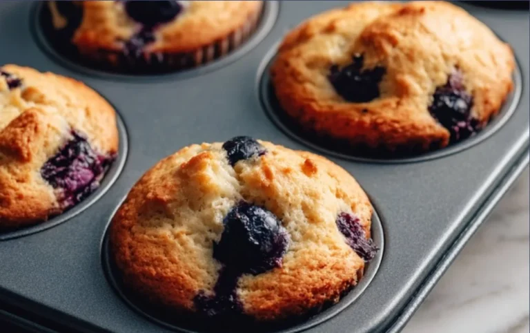Hearty blueberry protein muffins bursting with flavor and nutrition.