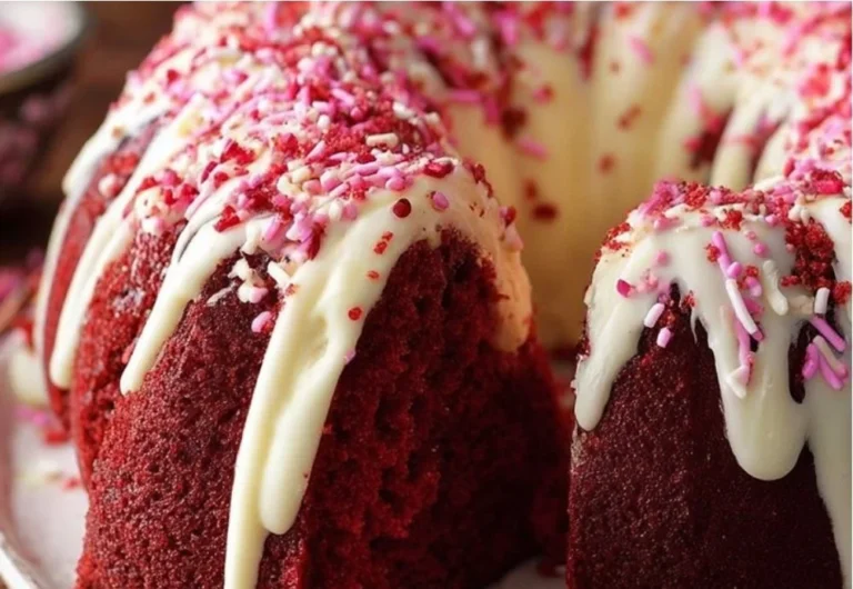Delicious slice of red velvet cake with cream cheese frosting on a decorative plate