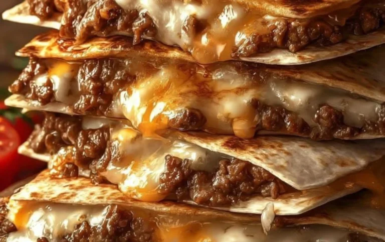 Delicious Smashburger Quesadillas served with salsa and toppings