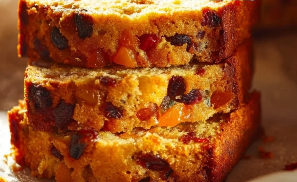 Easy 3 ingredient fruit cake recipe with fresh fruits