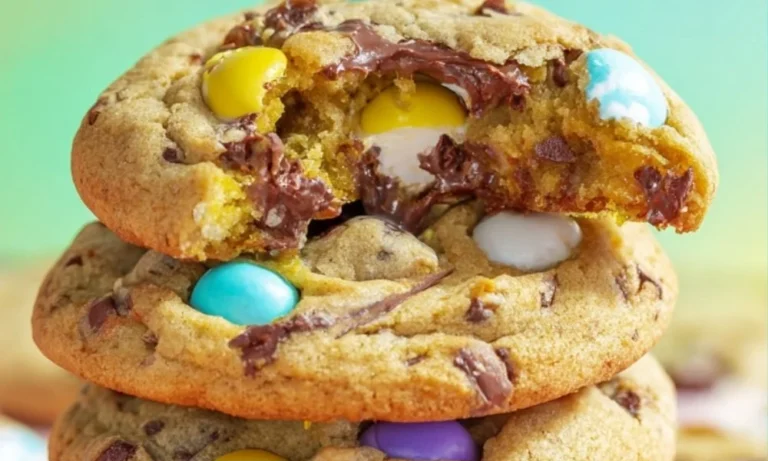 Delicious homemade Cadbury Egg Cookies with chocolate and creamy filling