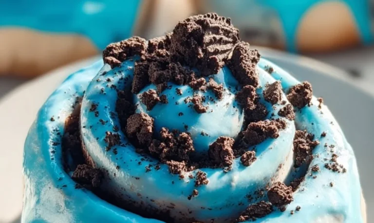 Freshly baked chocolate chip cinnamon rolls with melted chocolate