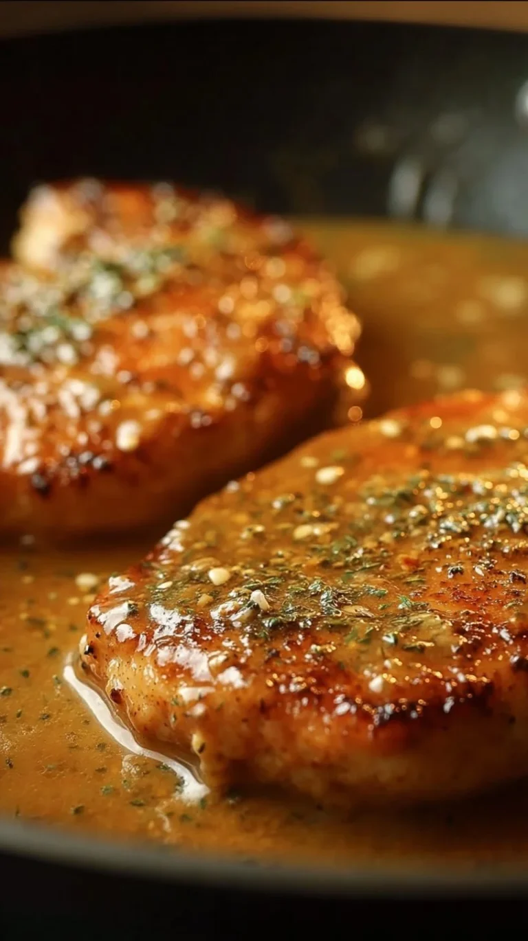 Garlic Butter Chicken and Salmon served with herbs and spices