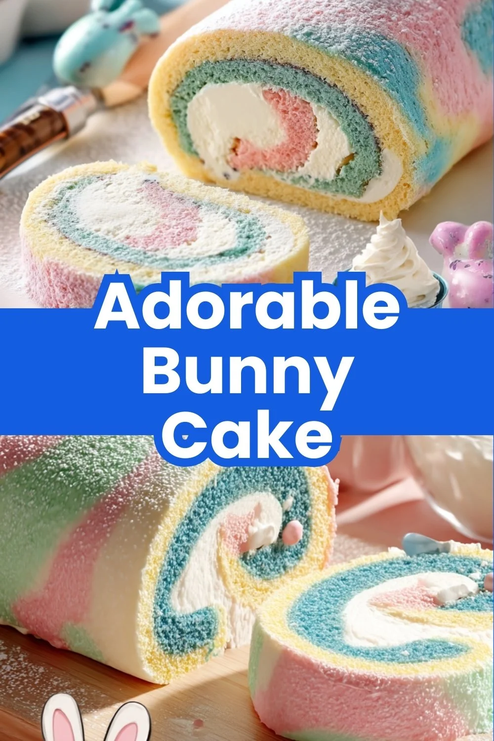 Delicious homemade Easter Cake Roll ready for spring celebrations.