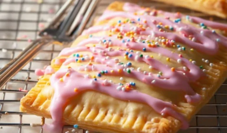 Delicious homemade Pop Tarts with colorful frosting and sprinkles