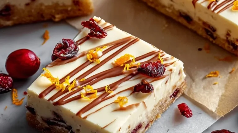 Homemade Cranberry Bliss Bars inspired by Starbucks recipe