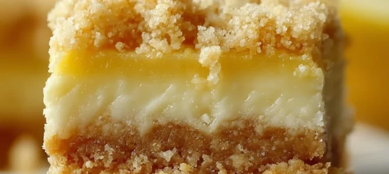 Delicious lemon crumb bars with a golden crumble topping on a plate