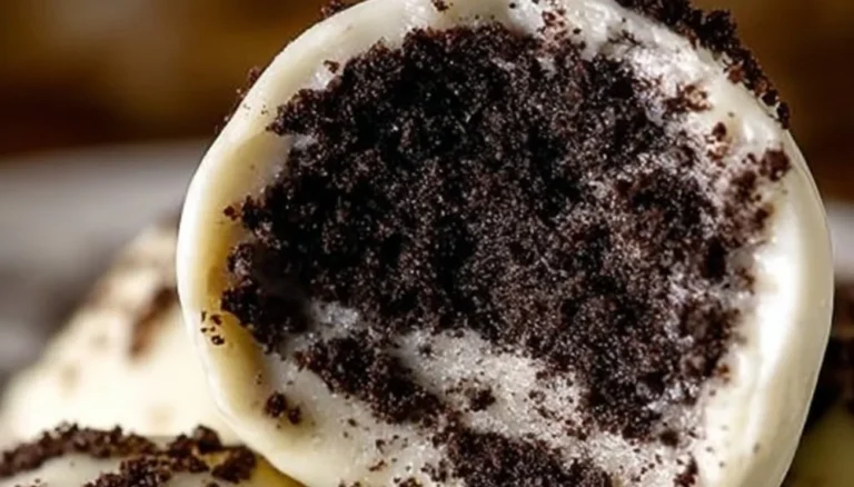 Delicious homemade Oreo Truffles topped with chocolate and sprinkles