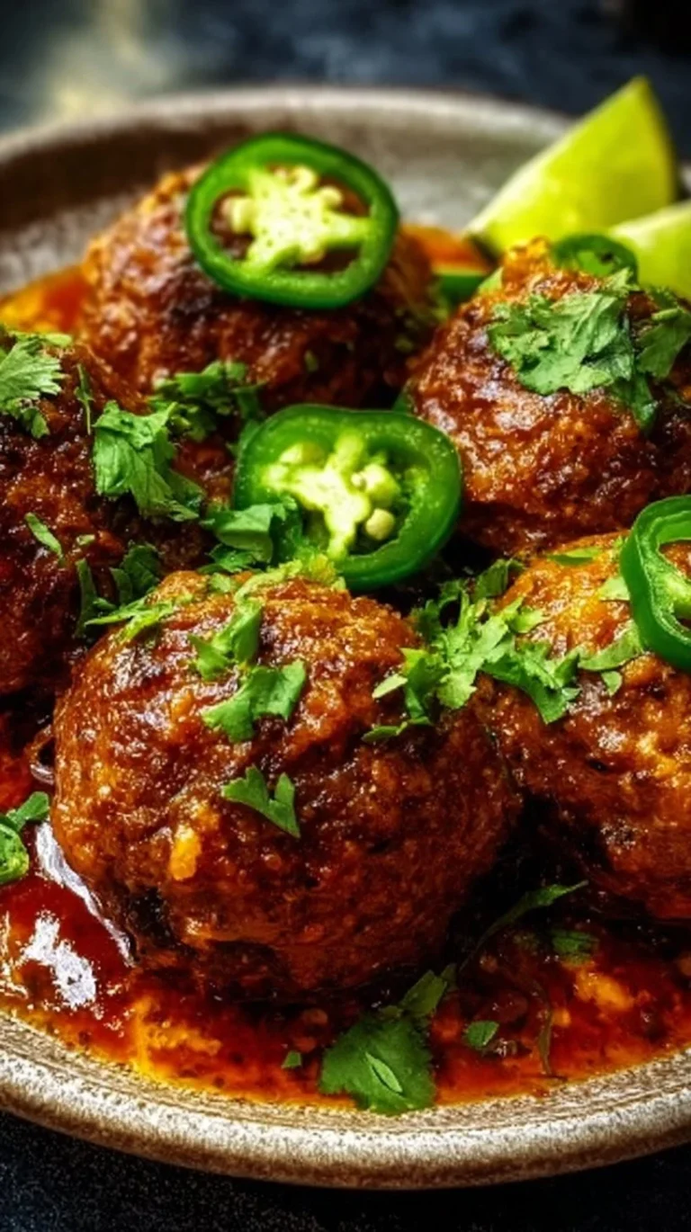 Delicious Spicy Mexican Donkey Balls served as a tasty appetizer.