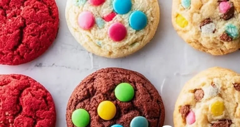 Delicious three-ingredient cake mix cookies on a plate.