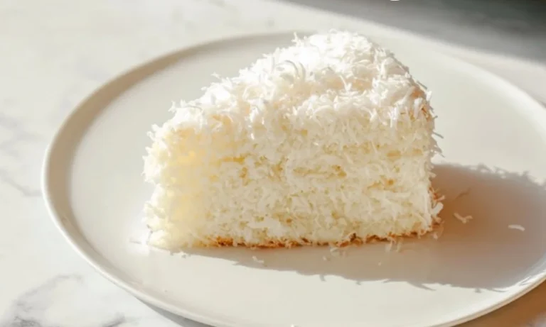 Tom Cruise inspired Coconut Bundt Cake recipe showcasing its moist texture and tropical flavor.
