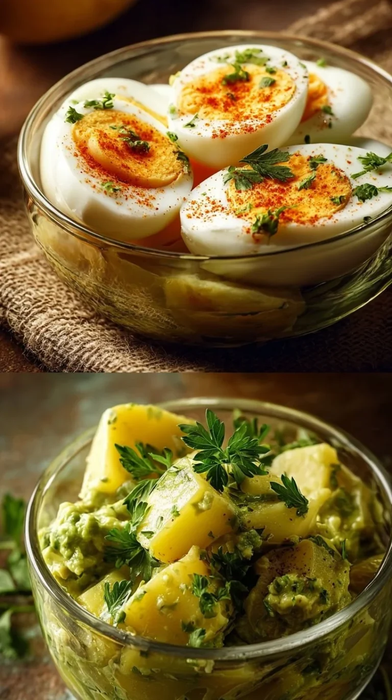 Healthy avocado egg salad served in a bowl with fresh ingredients