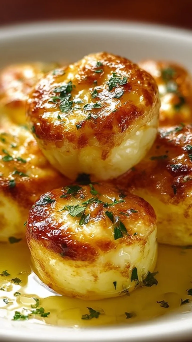 Cottage cheese egg bites served in a dish garnished with herbs