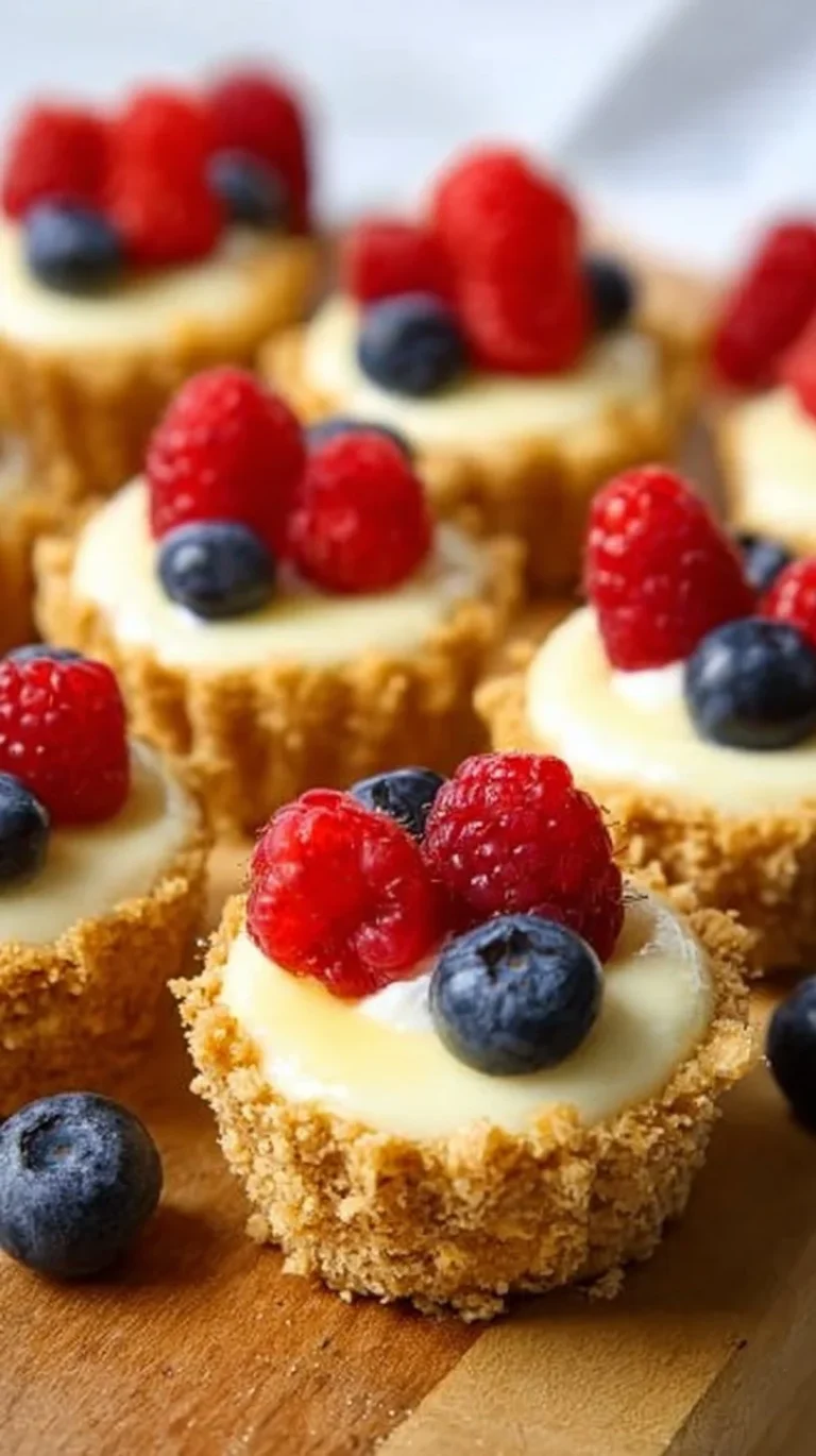 Delicious mini no-bake lemon cheesecake tarts garnished with lemon zest