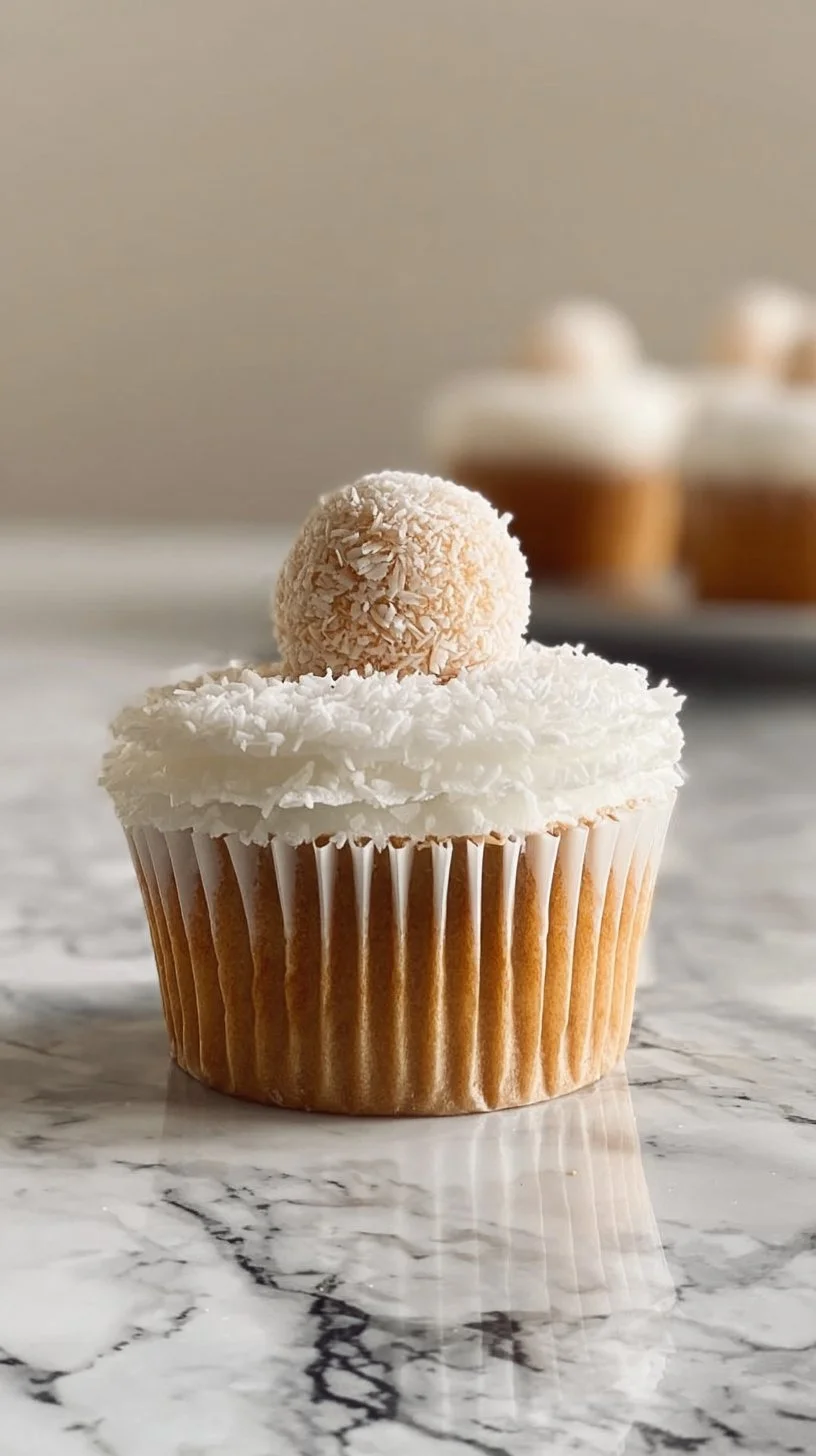 Delicious no-bake coconut cheesecake topped with shredded coconut.