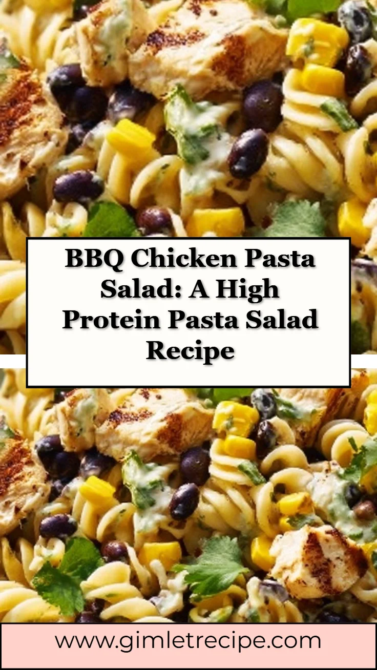 BBQ Chicken Pasta Salad