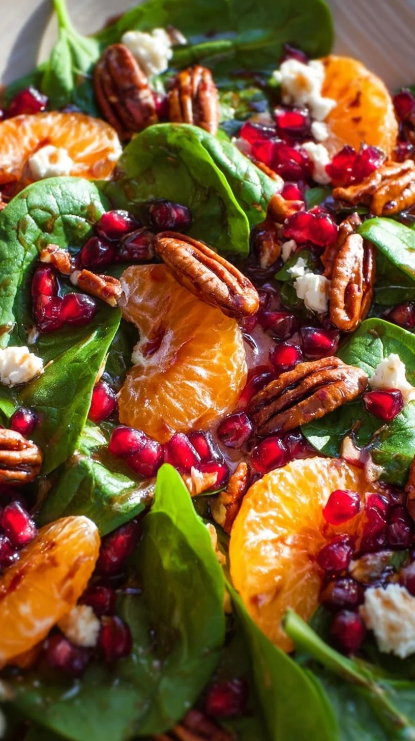 Festive Christmas Salad with vibrant vegetables and seasonal ingredients