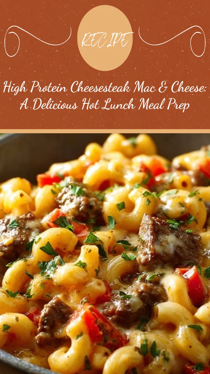 High-Protein Creamy Philly Cheesesteak Mac & Cheese Bliss