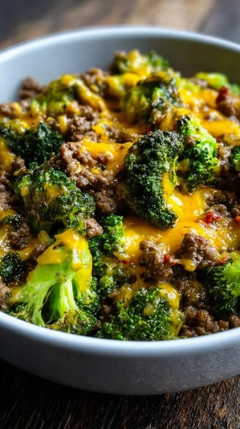 Keto Hamburger Skillet with Broccoli - Low-carb meal