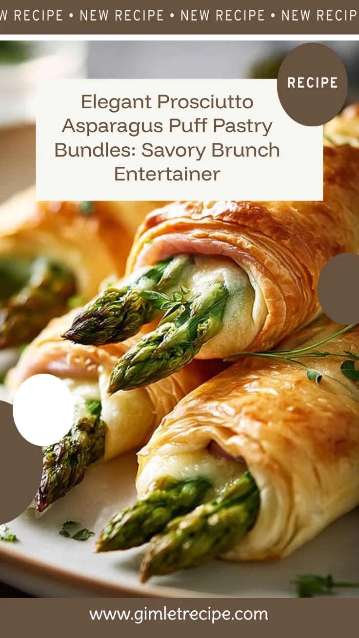 Prosciutto Asparagus Puff Pastry Bundles